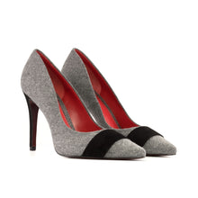 Load image into Gallery viewer, GRETA FLANNEL PUMPS | Grey
