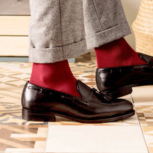 Load image into Gallery viewer, Montgomery Bespoke Men's Shoes Black Calf-Skin Leather Tassels Loafers (AMB2317)
