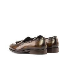 Load image into Gallery viewer, The Harrington Bespoke Men's Shoes Tobacco Patina Leather Tassels Loafers
